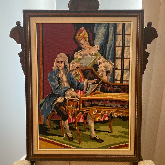 Vintage Large Scale Needlework Art - Picture 3 of 8